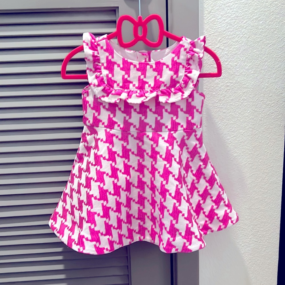 Janie and Jack Houndstooth Ruffle Dress